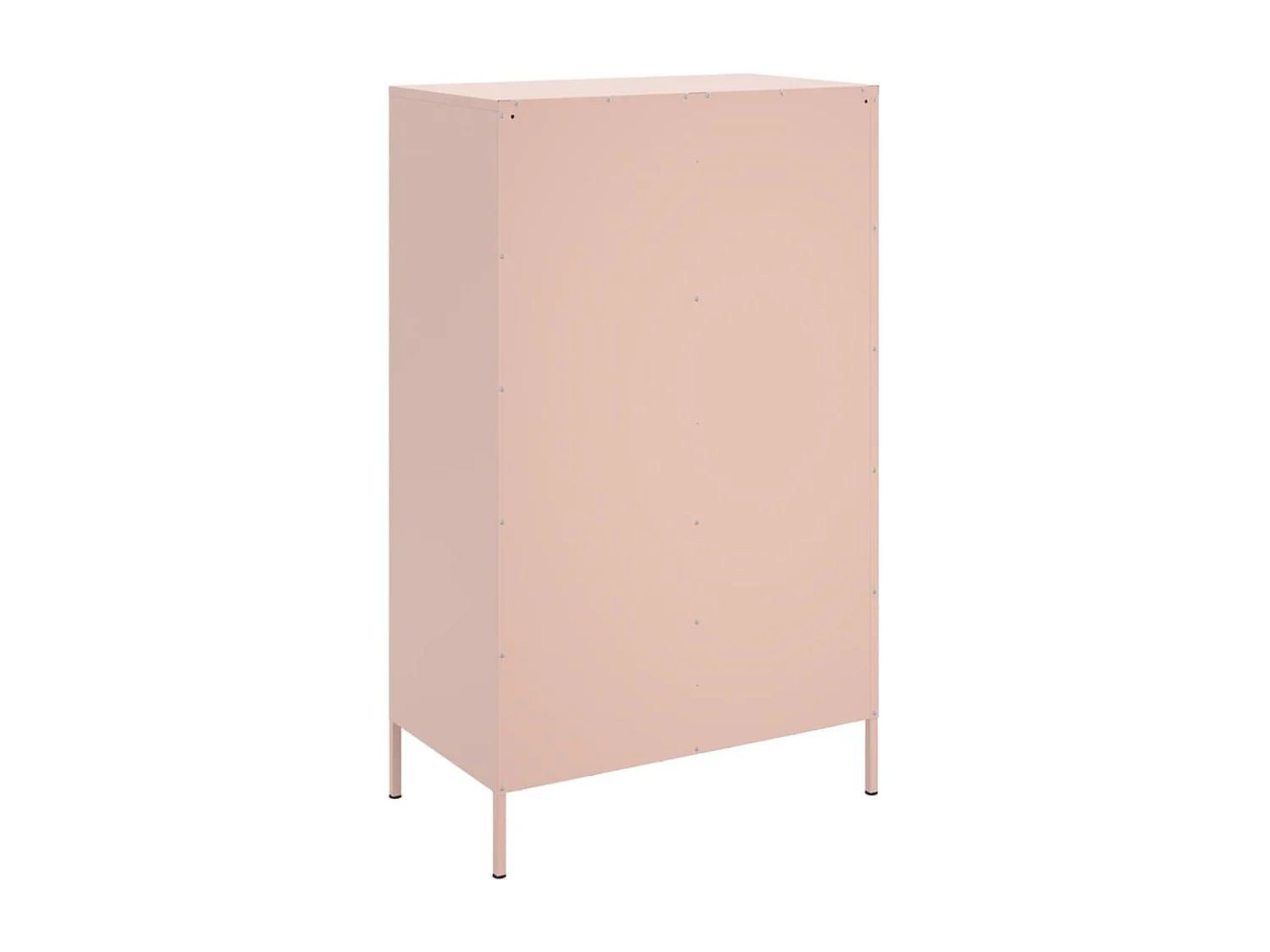 Buffet haut rose 68x39x113 cm acier