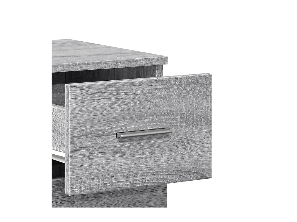 Buffets 2 pièces sonoma gris 59x39x80 cm bois d'ingénierie