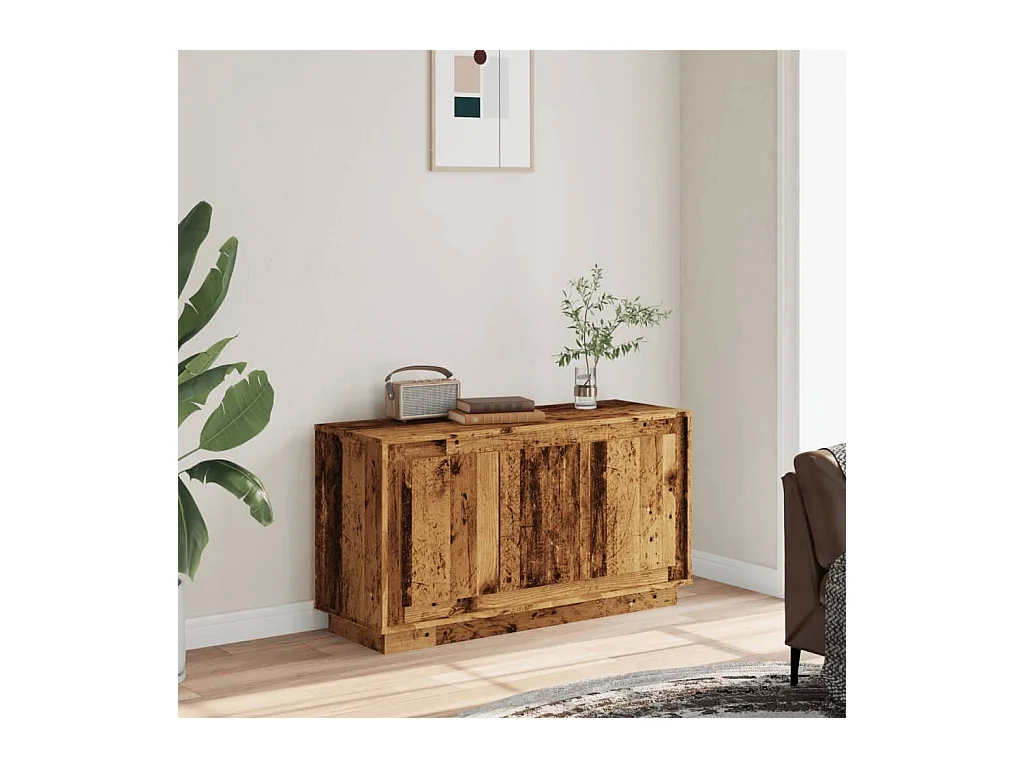 Buffet vieux bois 102x35x55 cm bois d'ingénierie