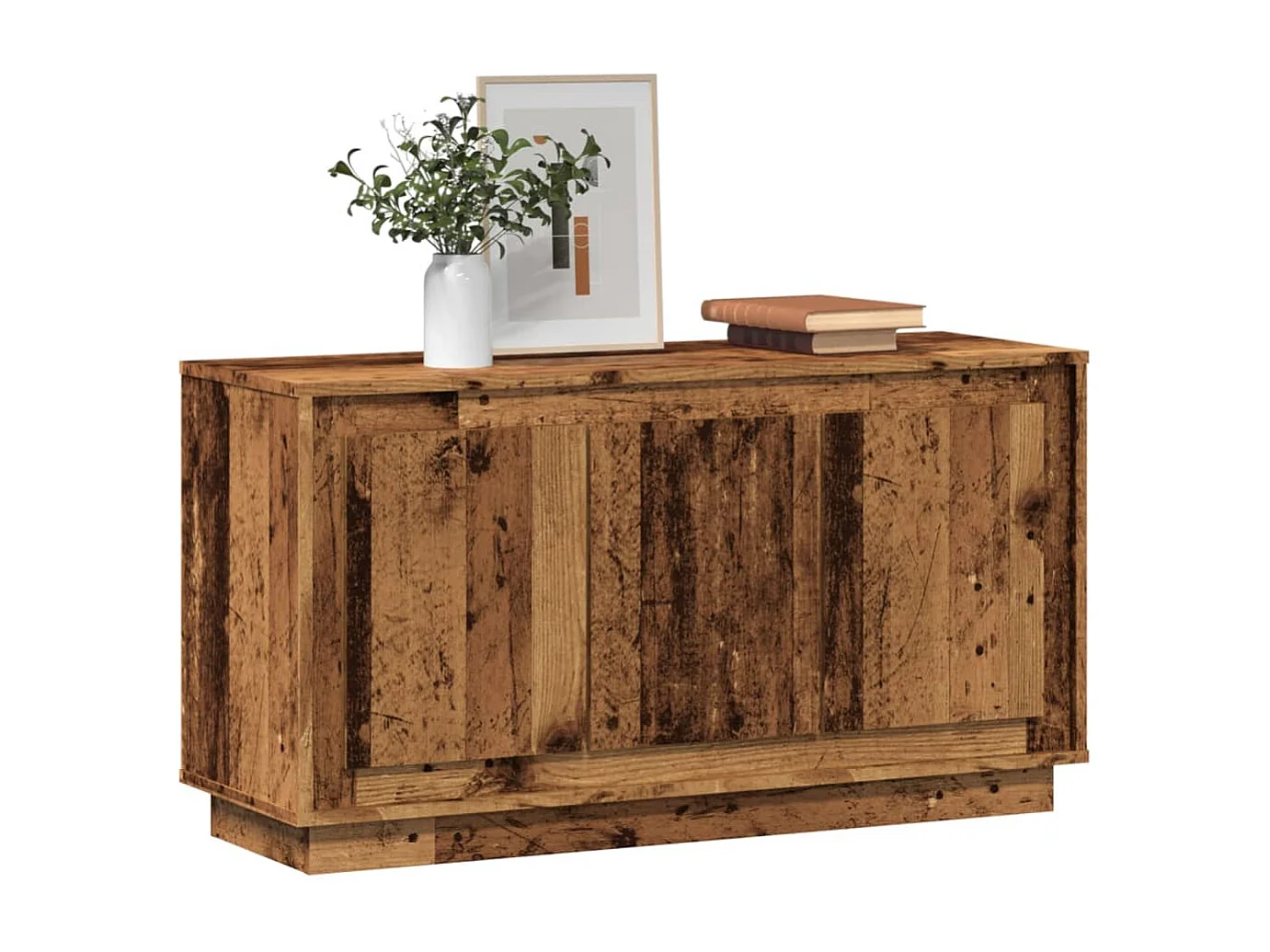Buffet vieux bois 102x35x55 cm bois d'ingénierie
