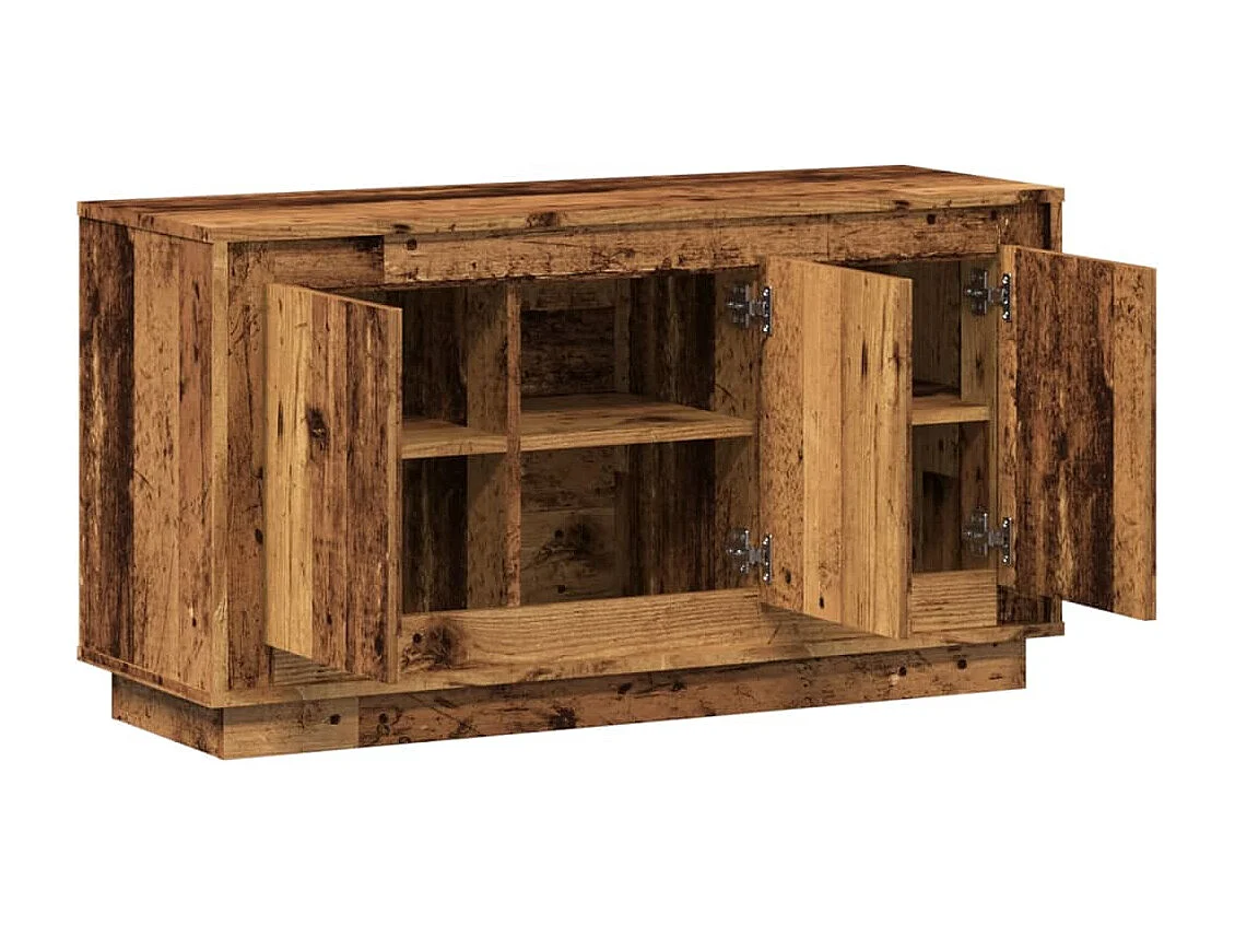 Buffet vieux bois 102x35x55 cm bois d'ingénierie