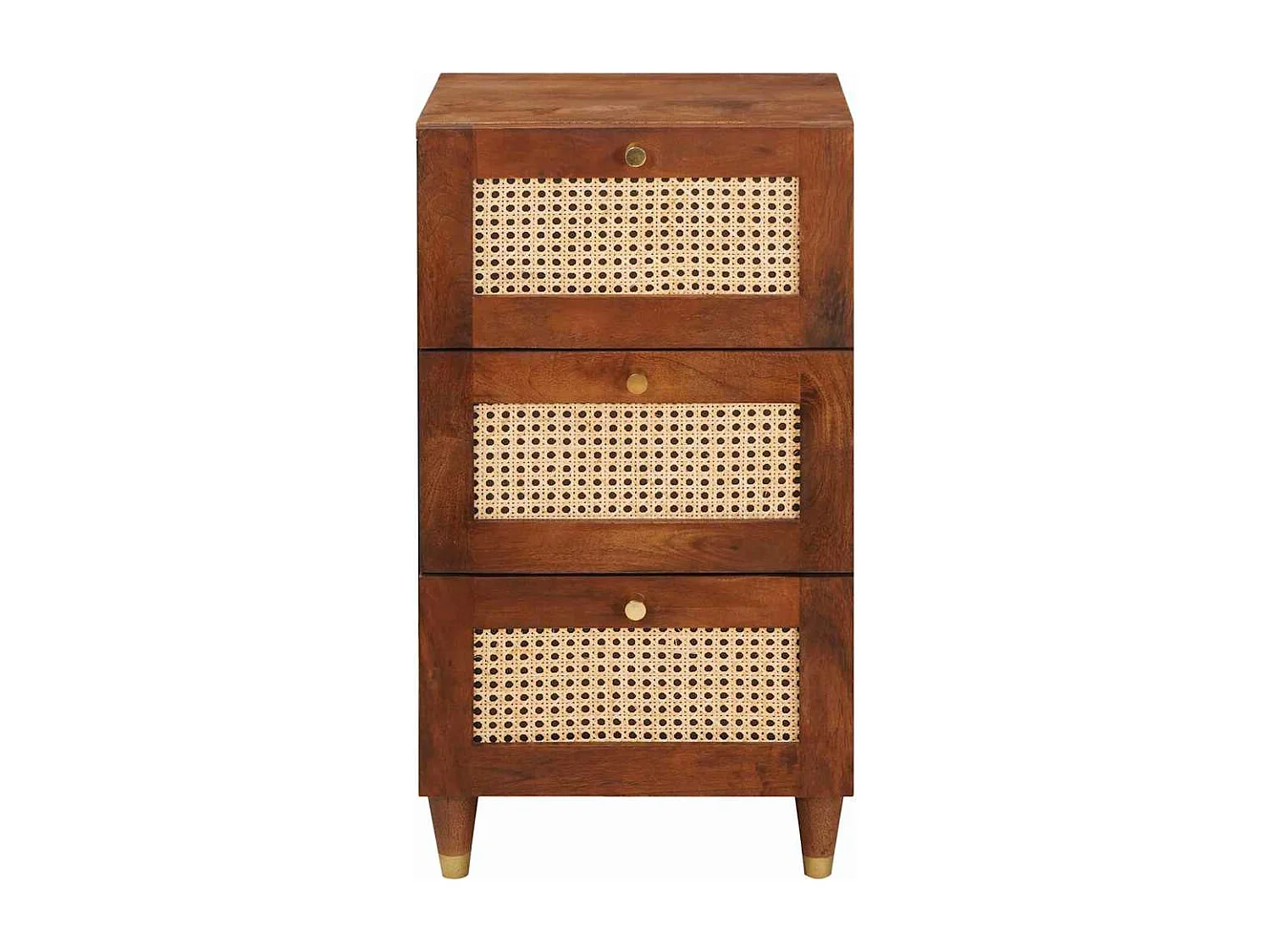 Buffet Marron 40 x 33.5 x 75 cm Rotin et bois de mango massif