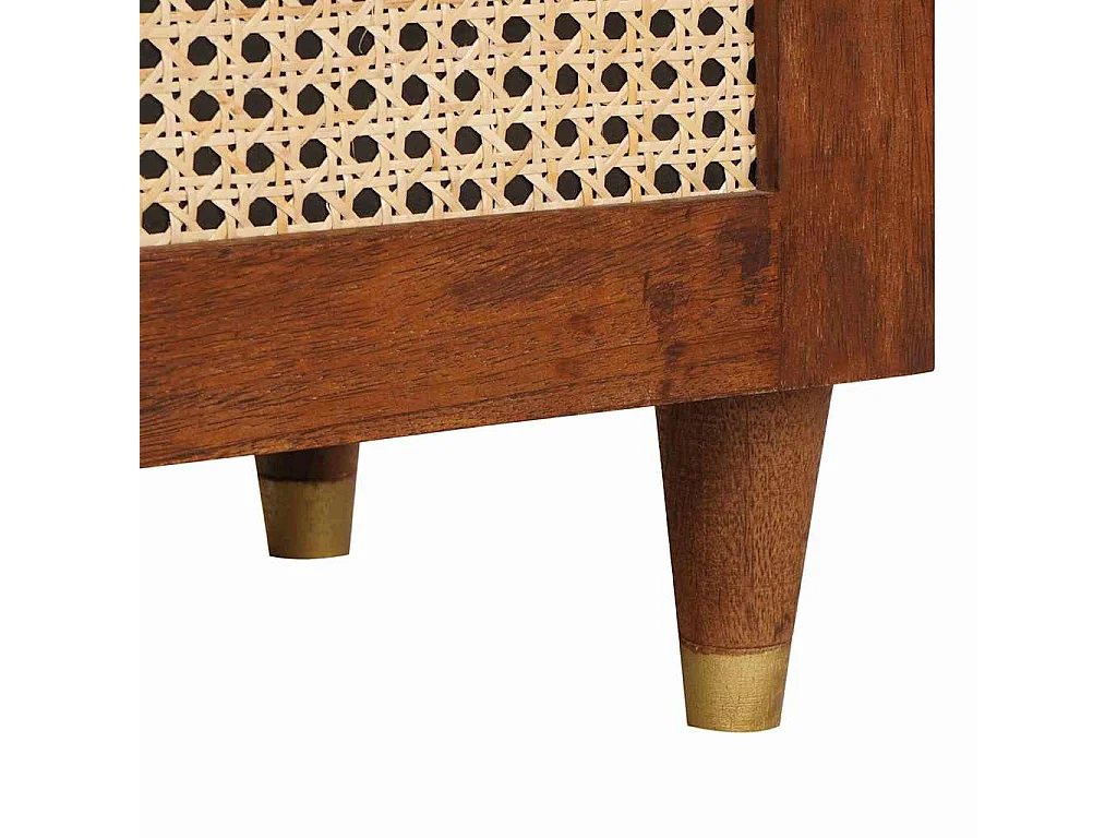 Buffet Marron 40 x 33.5 x 75 cm Rotin et bois de mango massif