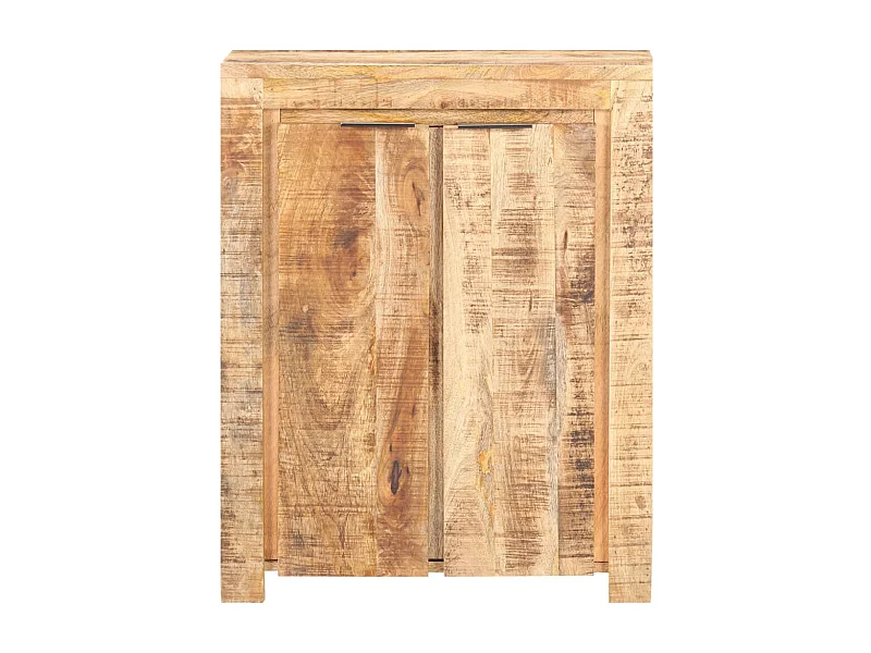 Aparador de madera de mango rugosa 59x33x75 cm