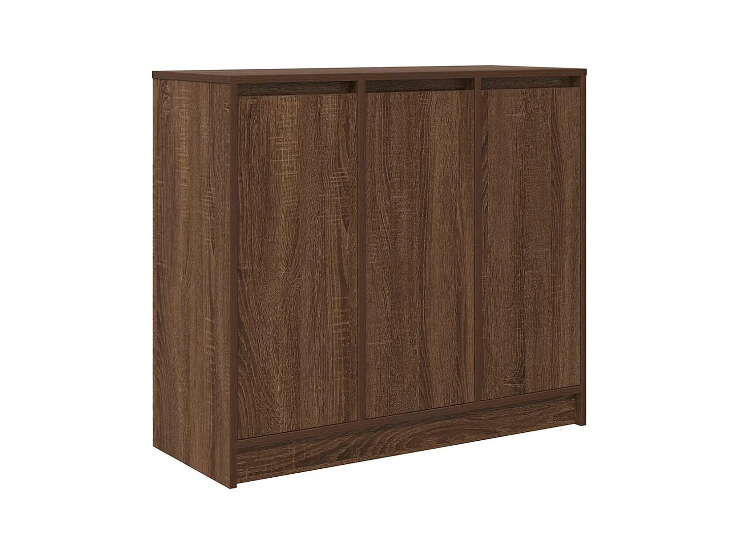 Buffet chêne marron 85x34x76 cm bois d'ingénierie