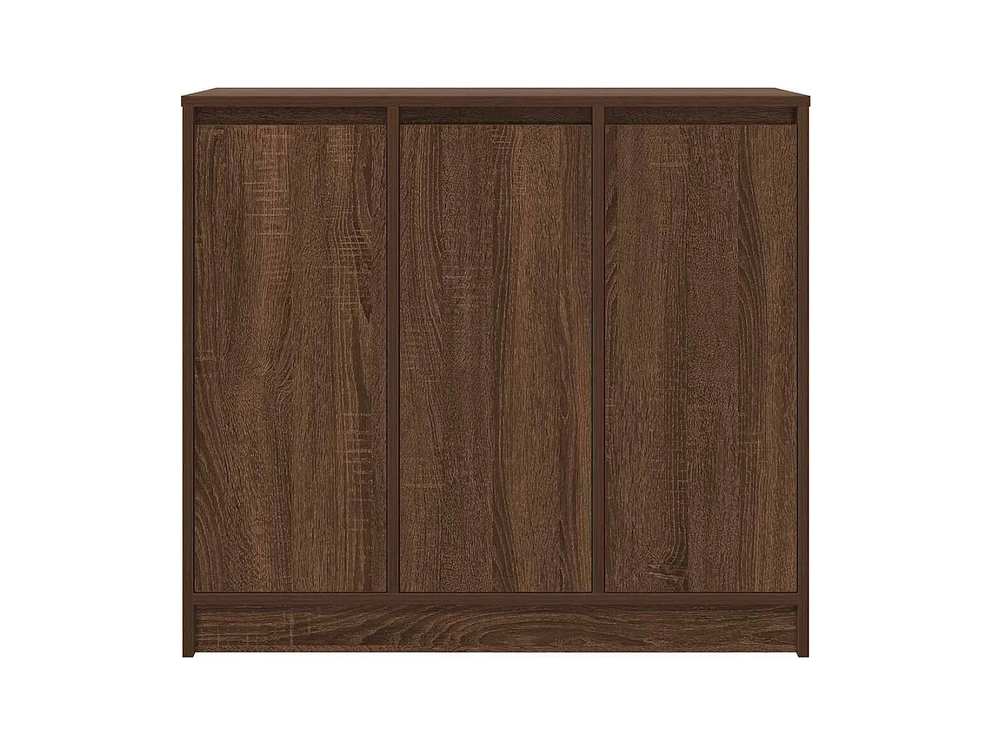 Buffet chêne marron 85x34x76 cm bois d'ingénierie