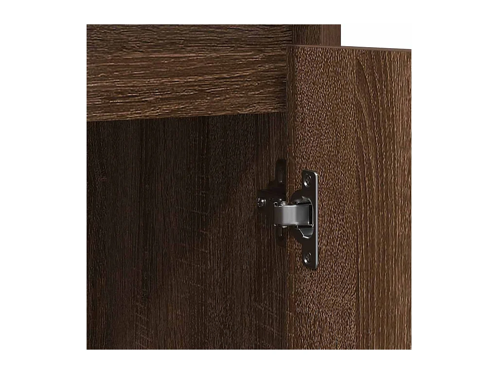 Buffet chêne marron 85x34x76 cm bois d'ingénierie