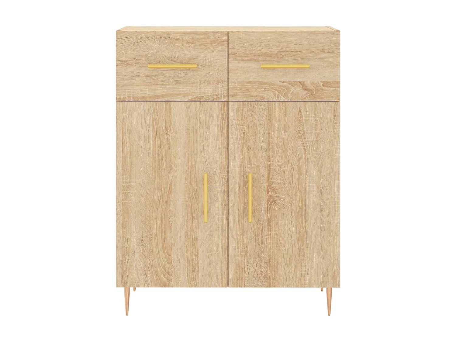 Hoge kast 69,5x34x180 cm bewerkt hout sonoma eikenkleurig