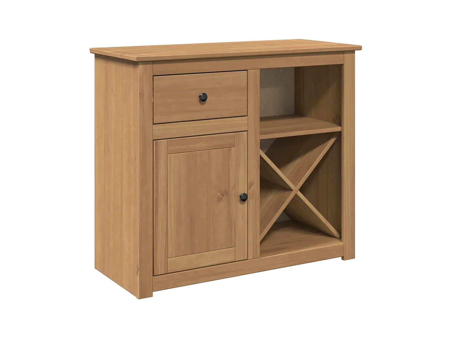 Buffet avec tiroir Panama 93x40x80 cm bois massif de pin