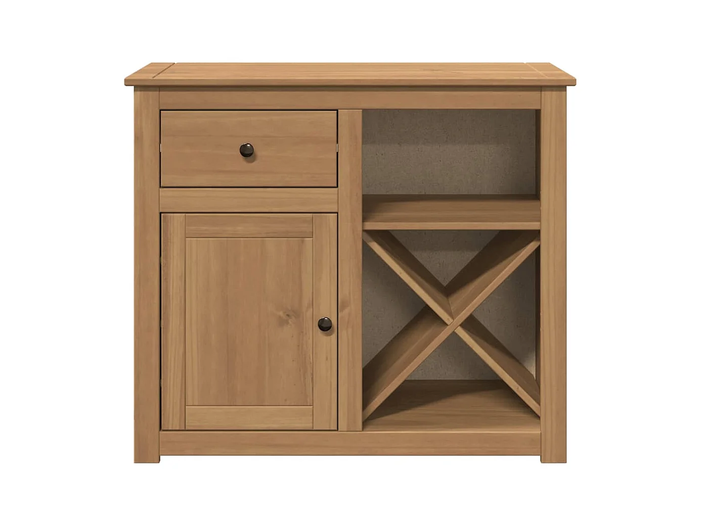 Buffet avec tiroir Panama 93x40x80 cm bois massif de pin