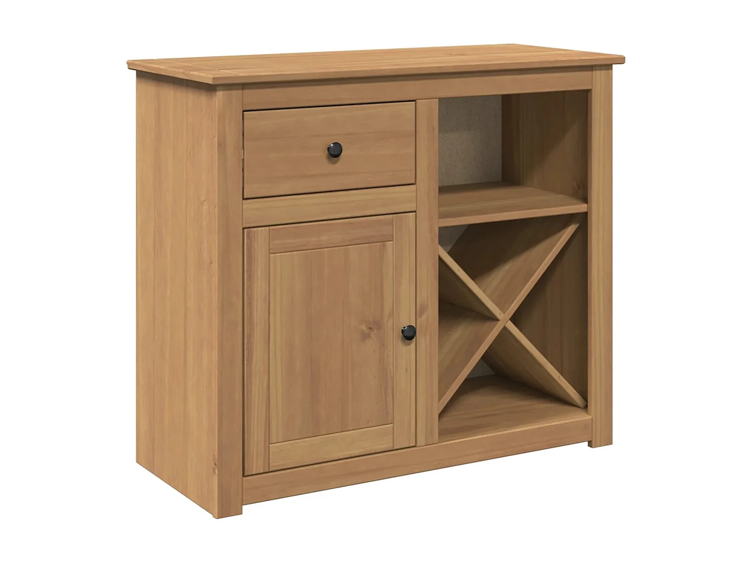 Buffet avec tiroir Panama 93x40x80 cm bois massif de pin