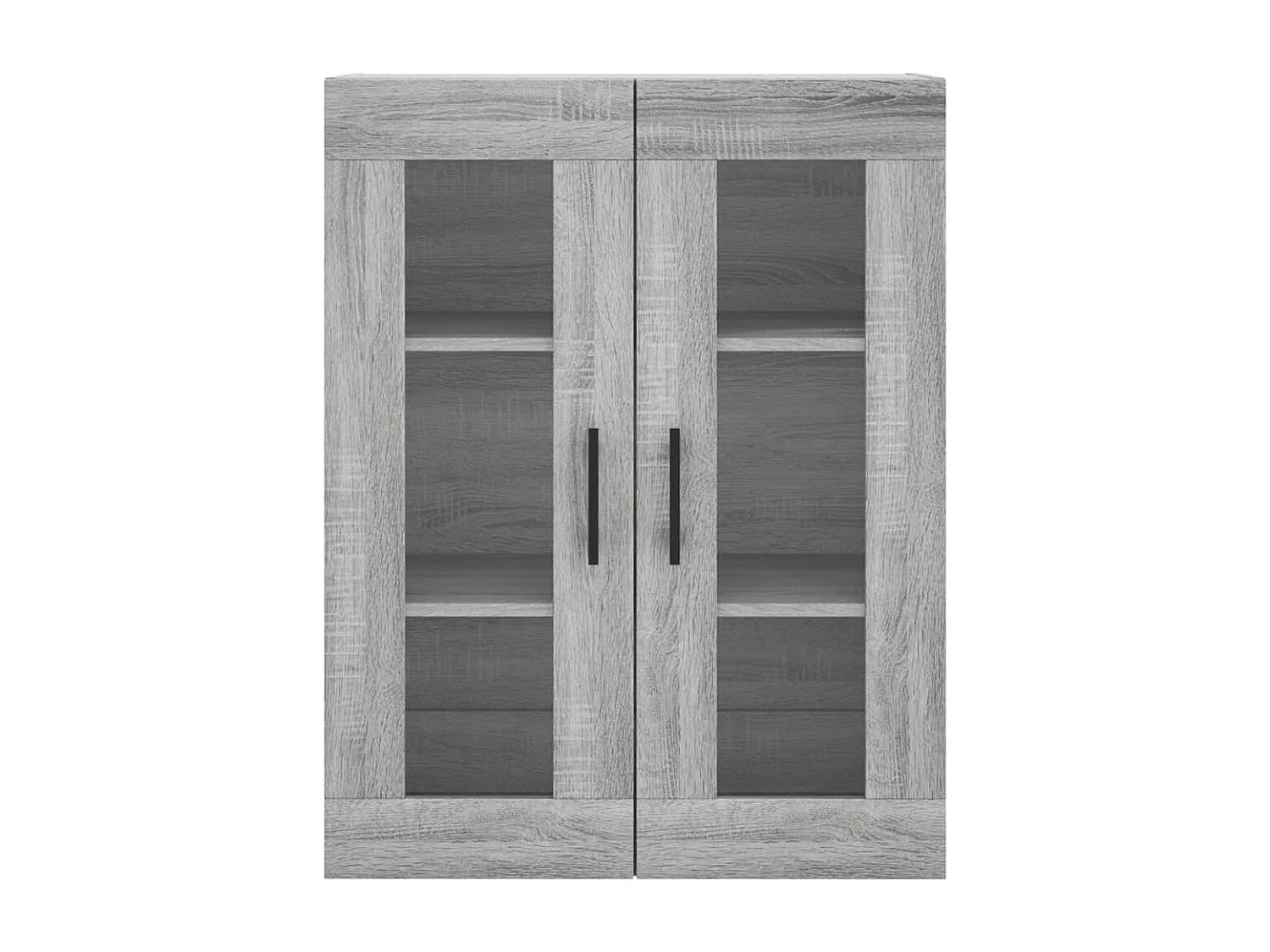 Aparador alto madera contrachapada gris sonoma 69,5x34x180 cm