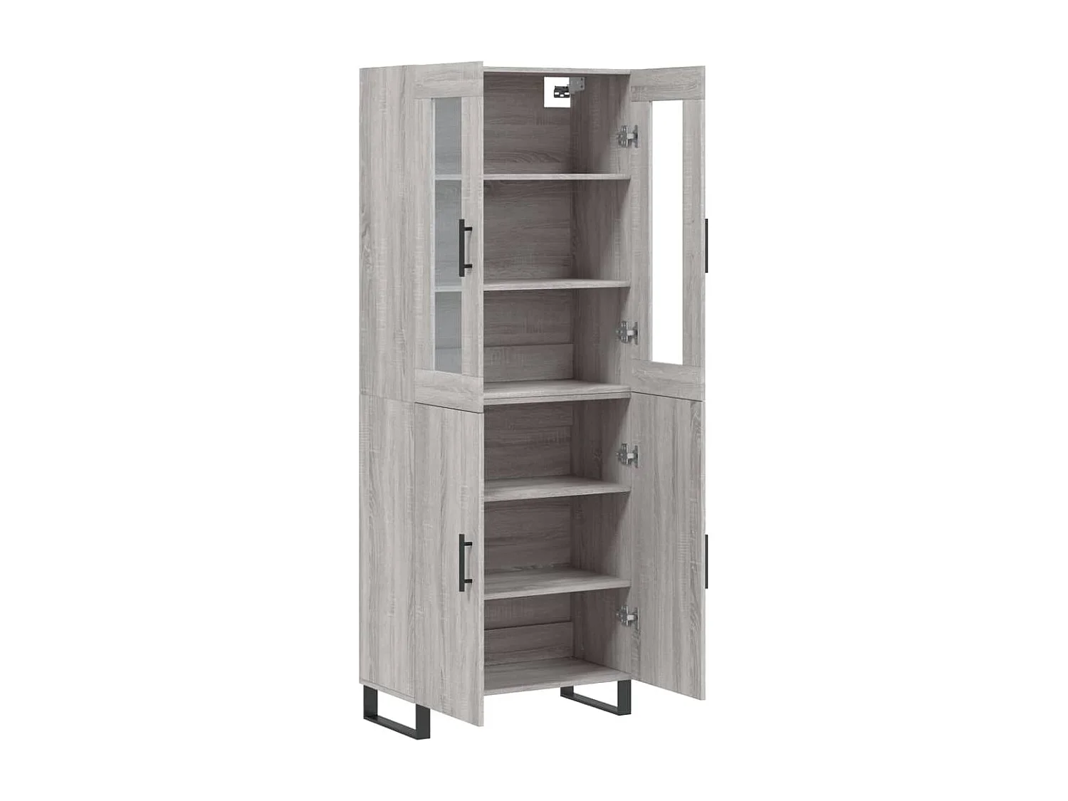 Buffet haut Sonoma gris 69,5x34x180 cm Bois d'ingénierie