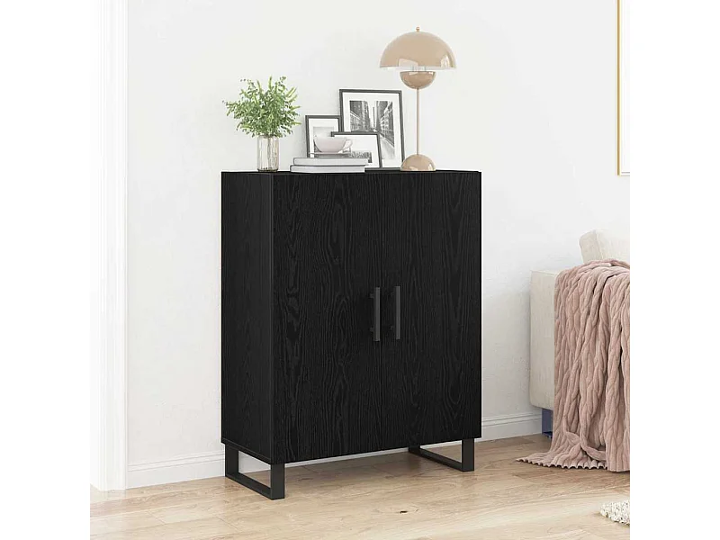 Sideboard Roble negro 69.5 x 34 x 90 cm Madera contrachapada