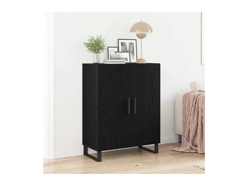Sideboard Roble negro 69.5 x 34 x 90 cm Madera contrachapada