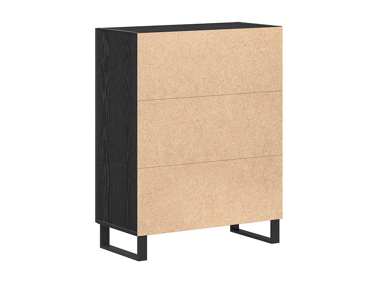 Sideboard Roble negro 69.5 x 34 x 90 cm Madera contrachapada