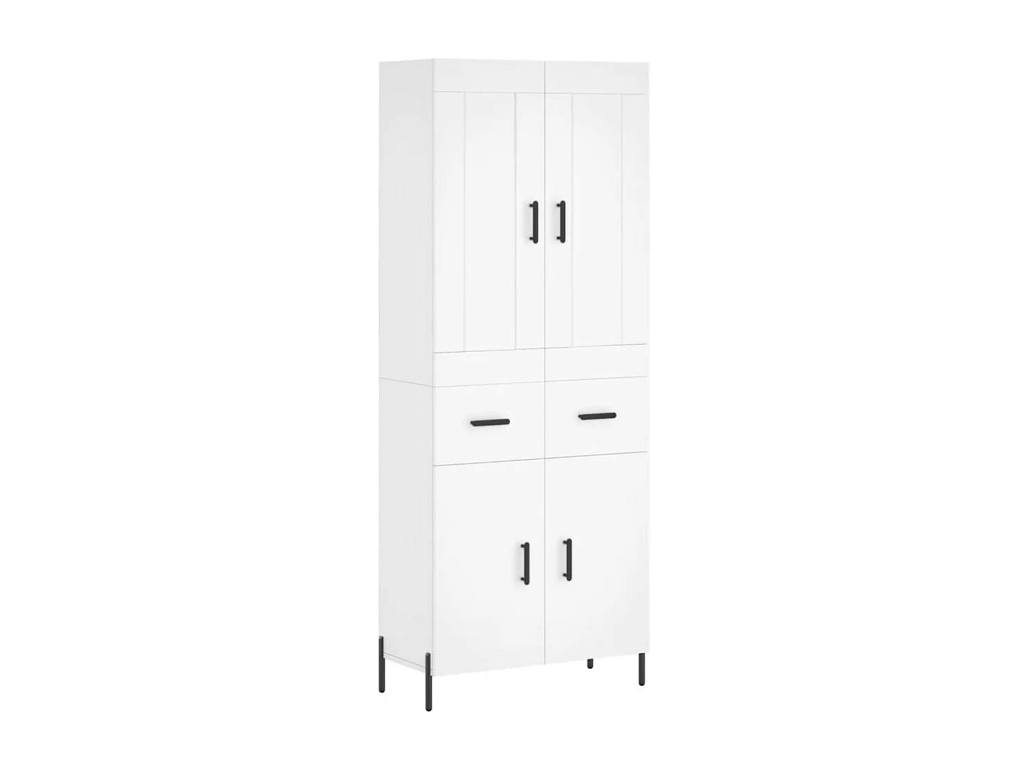 Armário alto 69,5x34x180 cm derivados de madeira branco