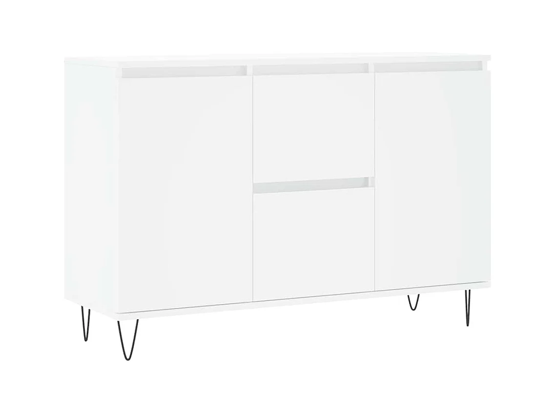 Buffet blanc 101,5x35x70 cm bois d'ingénierie