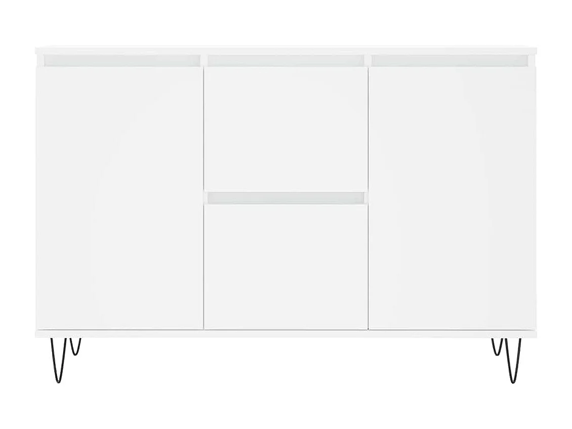 Buffet blanc 101,5x35x70 cm bois d'ingénierie