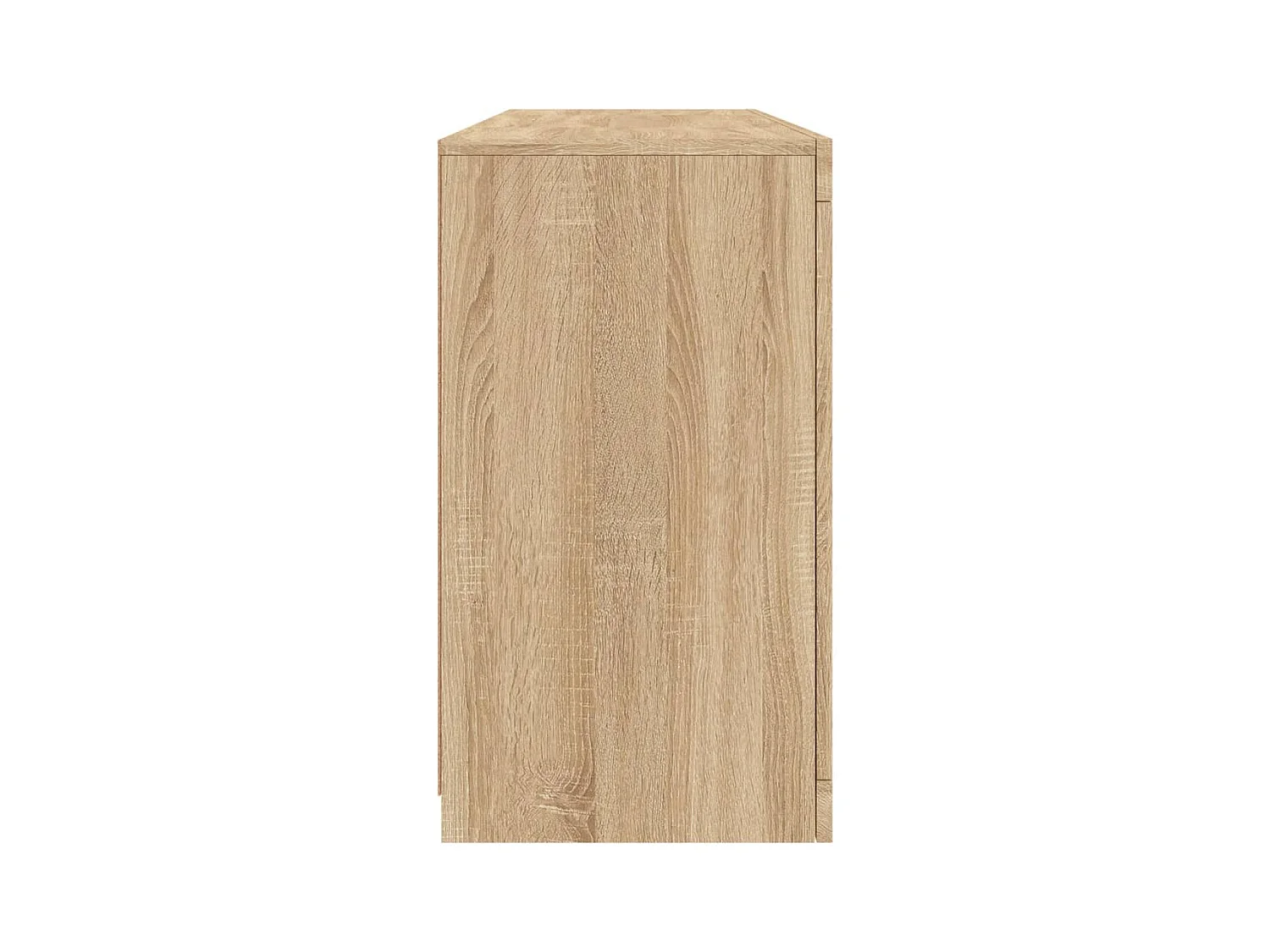 Buffet avec lumières LED chêne sonoma 142,5x37x67 cm