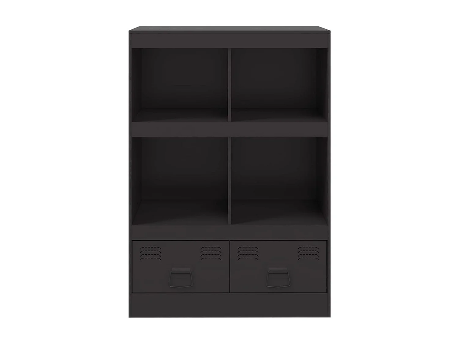 Buffet haut noir 67x39x95 cm acier