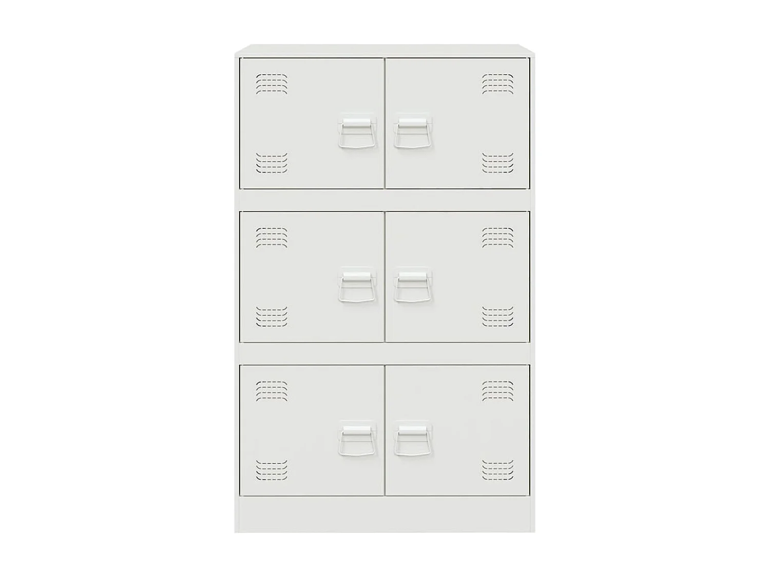 Buffet blanc 67x39x107 cm acier