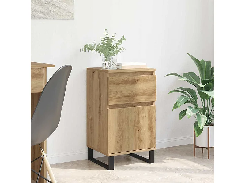 Buffet chêne artisanal 35 x 40 x 70 cm Bois d'ingénierie