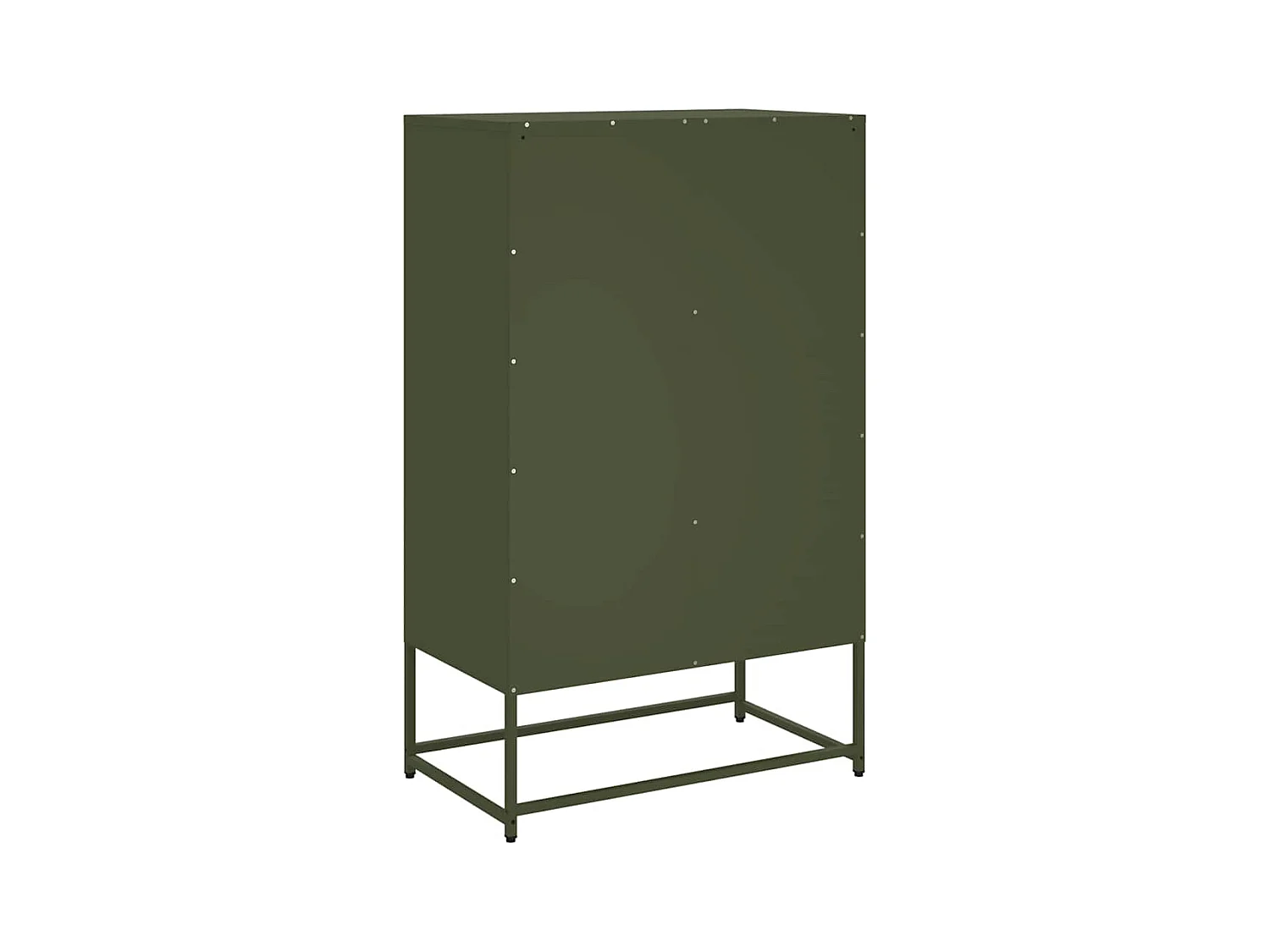 Buffet haut vert olive 68x39 x111,5 cm acier