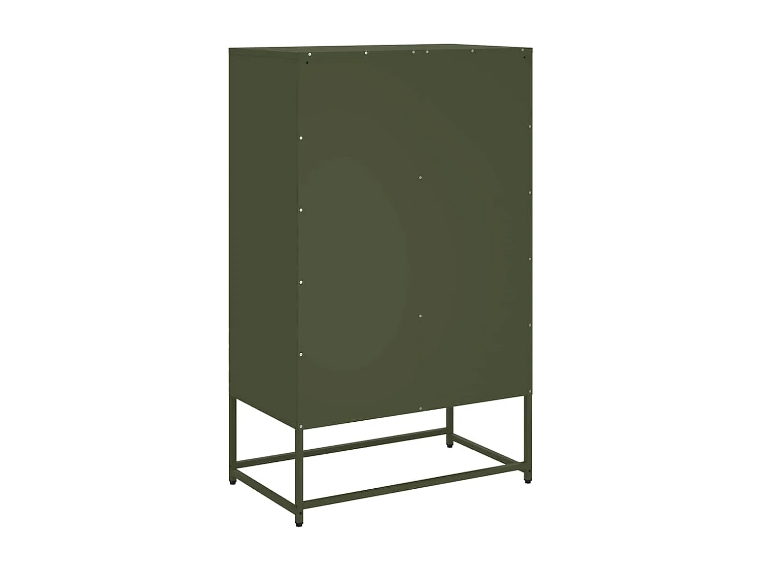 Buffet haut vert olive 68x39 x111,5 cm acier