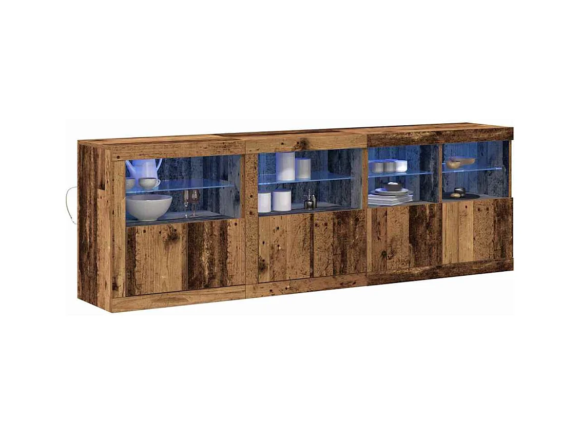 Buffet Bois ancien 202 x 37 x 67 cm Bois d'ingénierie