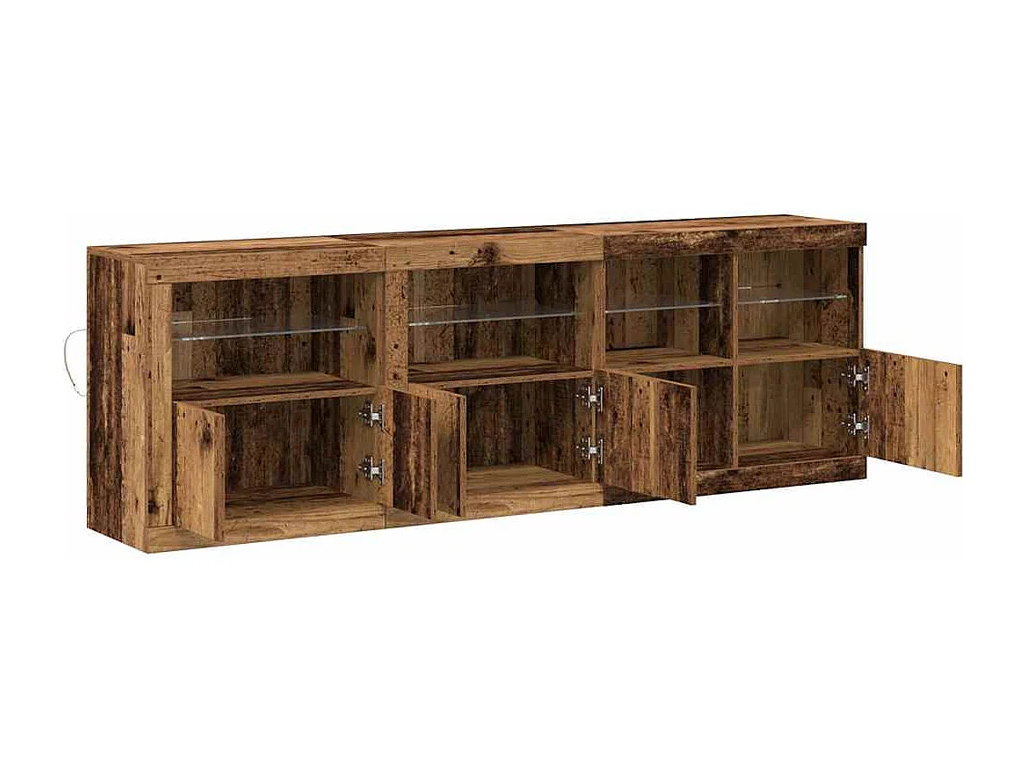 Buffet Bois ancien 202 x 37 x 67 cm Bois d'ingénierie
