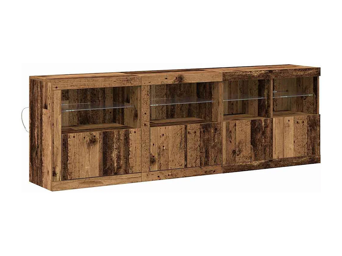 Buffet Bois ancien 202 x 37 x 67 cm Bois d'ingénierie