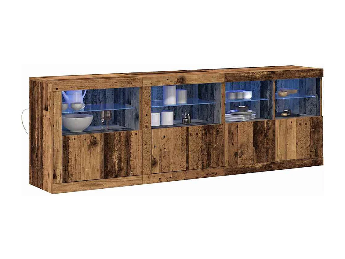 Buffet Bois ancien 202 x 37 x 67 cm Bois d'ingénierie