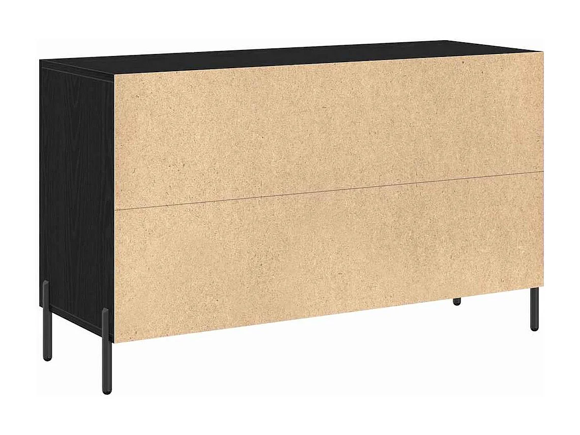 Buffet Chêne noir 100 x 36 x 60 cm Bois d'ingénierie