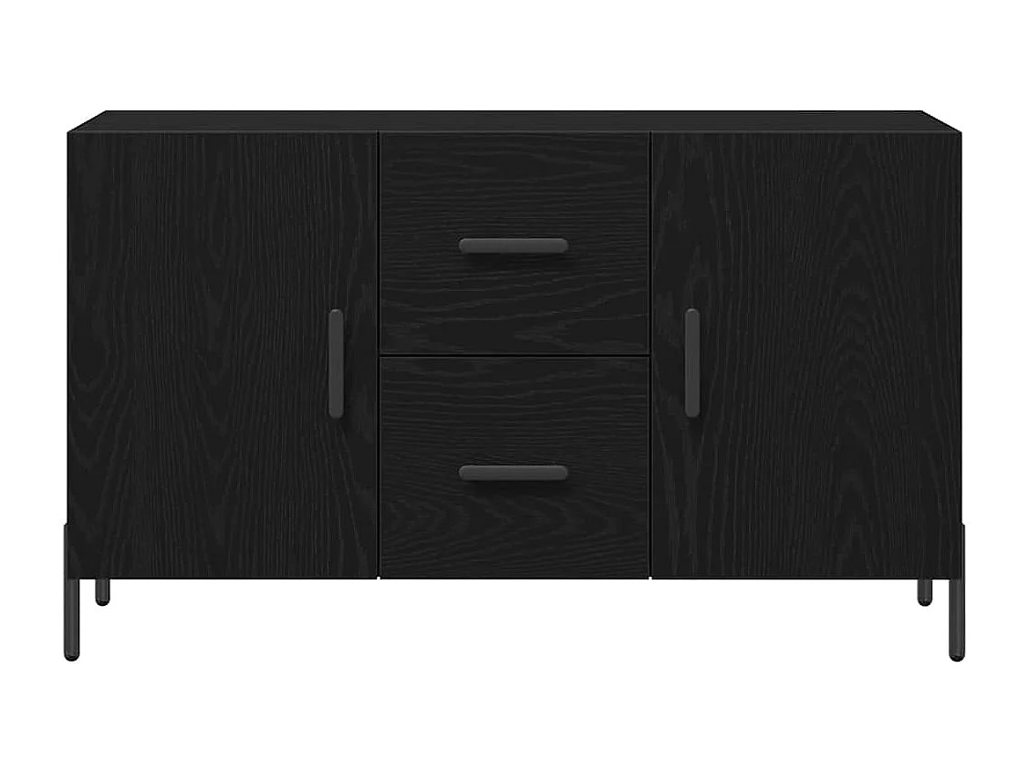 Buffet Chêne noir 100 x 36 x 60 cm Bois d'ingénierie
