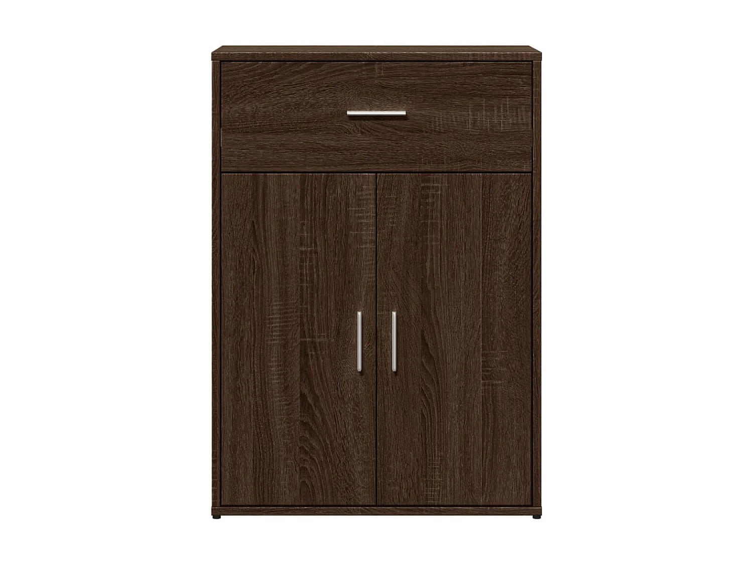 Buffets 2 pièces chêne marron 60x30x84 cm bois d'ingénierie