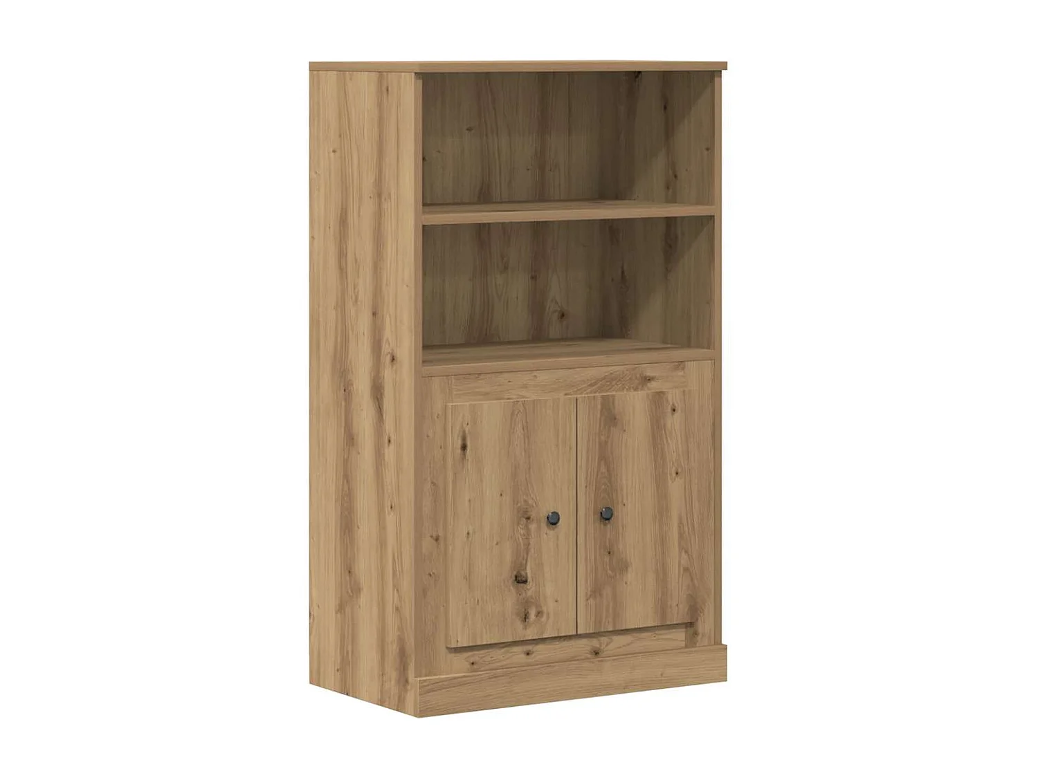 Buffet haut chêne artisanal 60x35,5x103,5 cm bois d'ingénierie