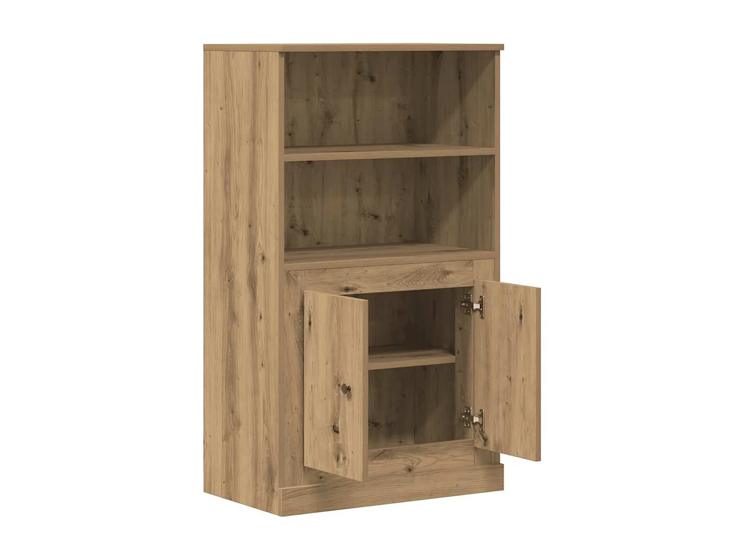 Buffet haut chêne artisanal 60x35,5x103,5 cm bois d'ingénierie