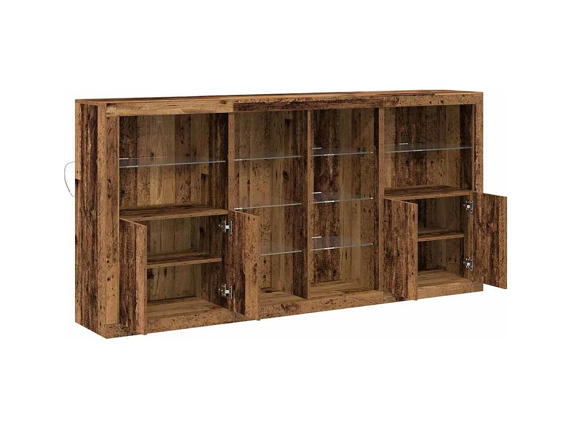 Buffet Bois ancien 202 x 37 x 100 cm Bois d'ingénierie