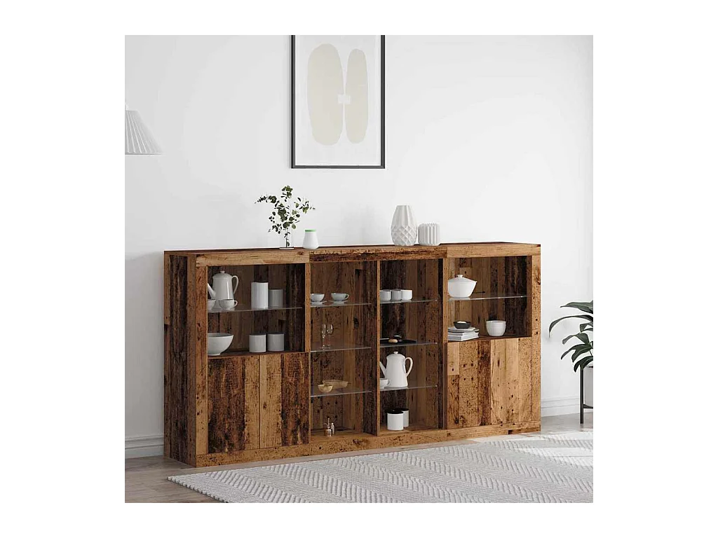 Vitrina Madera vieja 202 x 37 x 100 cm Madera contrachapada