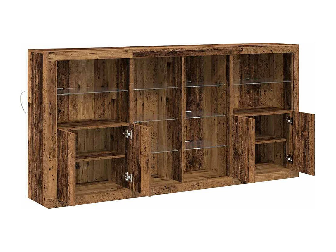 Vitrina Madera vieja 202 x 37 x 100 cm Madera contrachapada