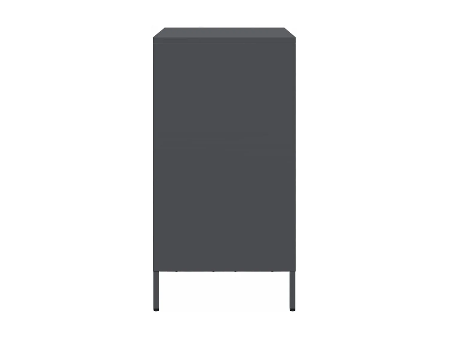 Buffet anthracite 68x39x73,5 cm acier laminé à froid