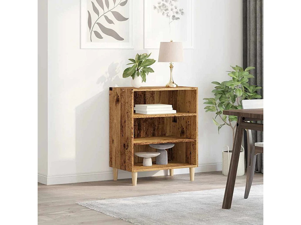 Buffet vieux bois 57x35x75 cm bois d'ingénierie
