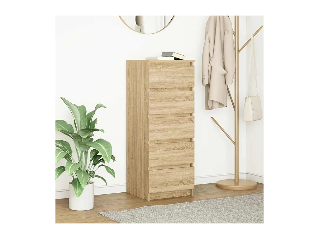 Buffet avec tiroirs chêne sonoma 37,5x35x99 cm bois ingénierie