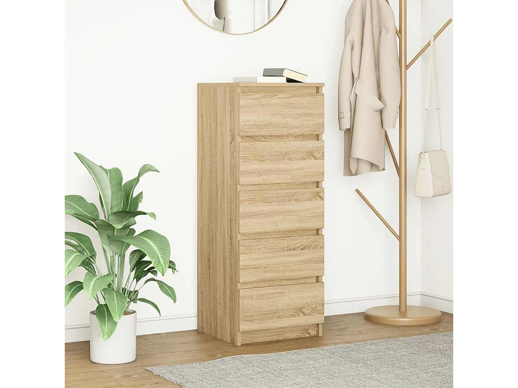 Buffet avec tiroirs chêne sonoma 37,5x35x99 cm bois ingénierie