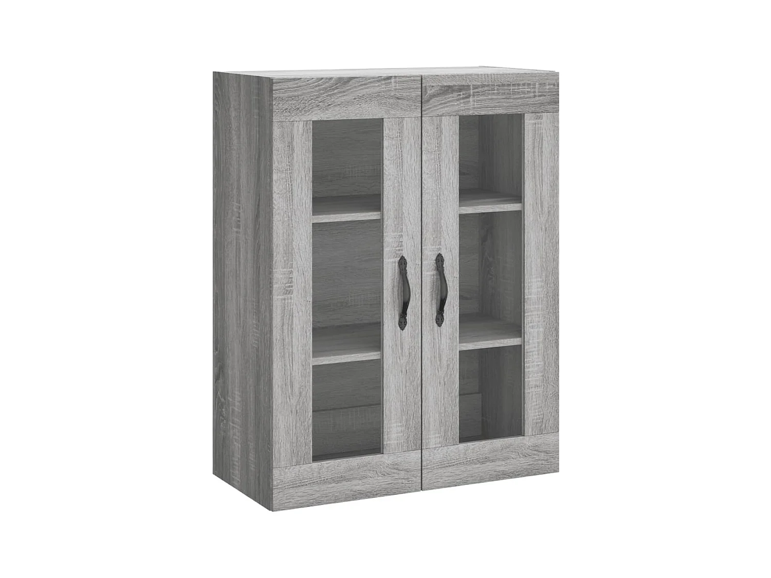 Buffet haut Sonoma gris 69,5x34x180 cm Bois d'ingénierie