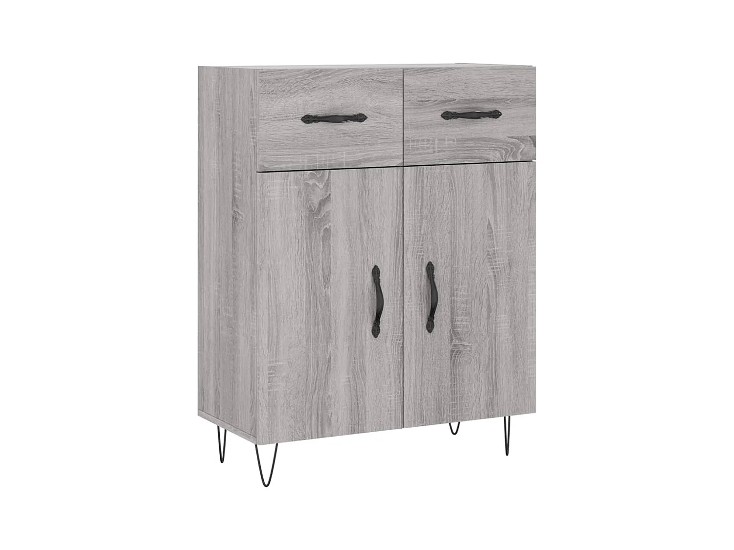 Buffet haut Sonoma gris 69,5x34x180 cm Bois d'ingénierie