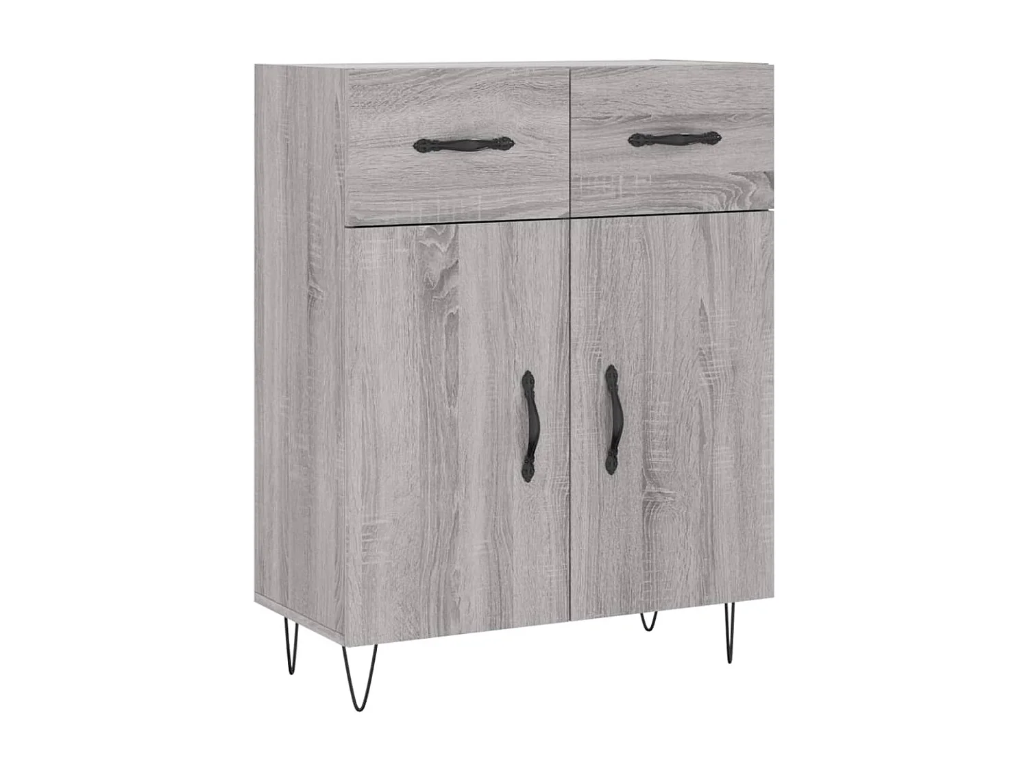 Buffet haut Sonoma gris 69,5x34x180 cm Bois d'ingénierie