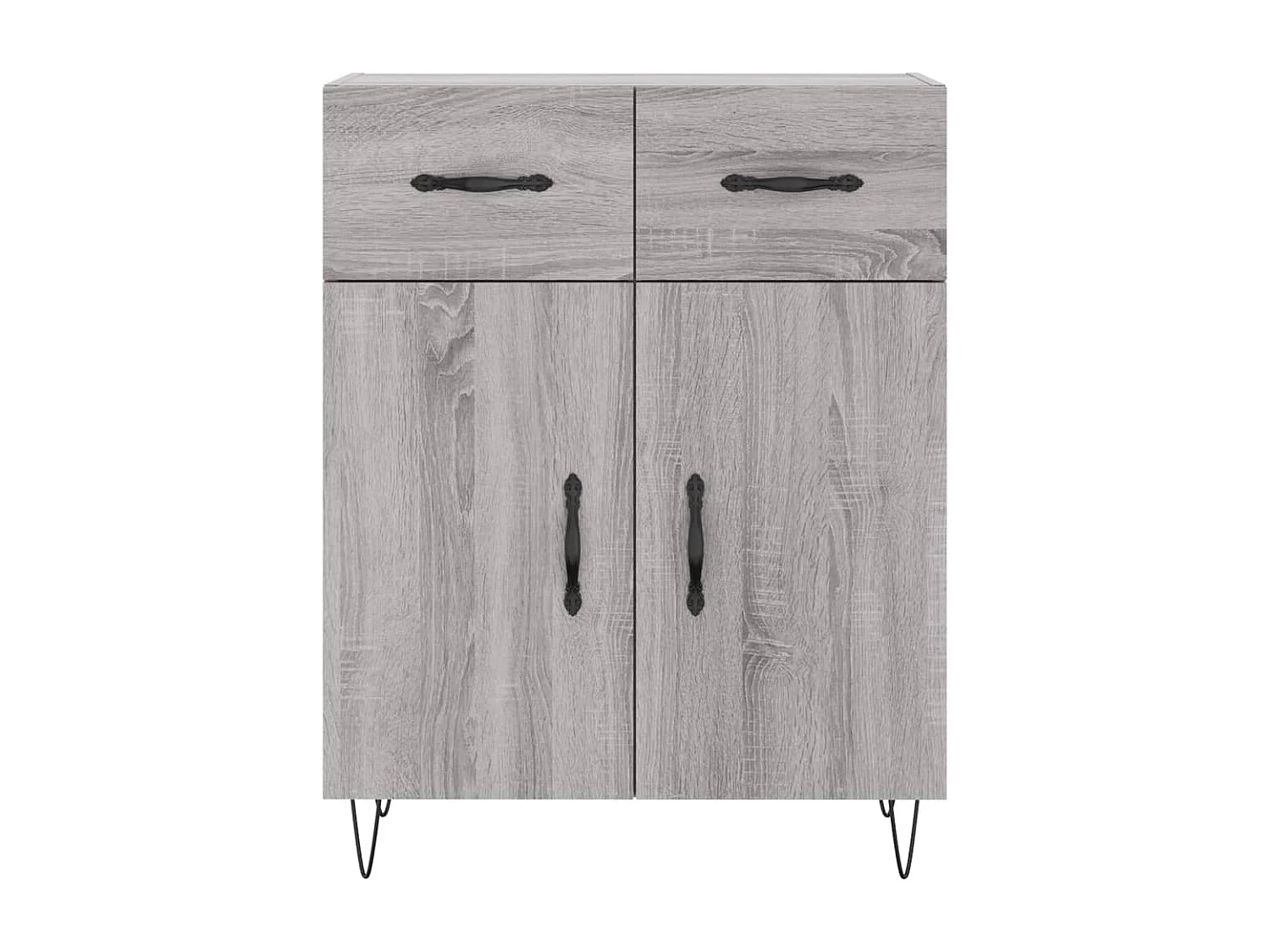 Buffet haut Sonoma gris 69,5x34x180 cm Bois d'ingénierie