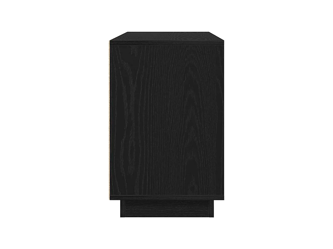 Buffet Chêne noir 102 x 35 x 55 cm Bois d'ingénierie